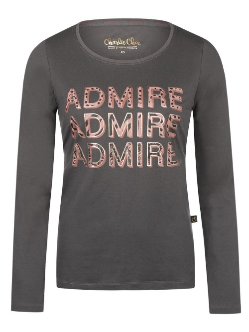 Charlie Choe Wild Nights donker grijs slaapshirt