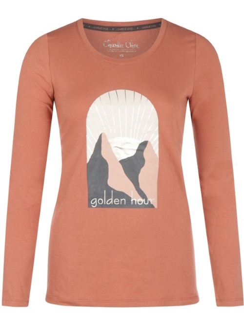 Charlie Choe Wild Nights terracotta slaapshirt