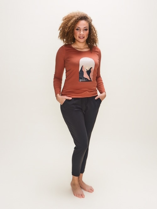 Charlie Choe Wild Nights terracotta slaapshirt