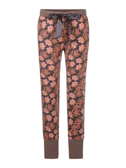 Charlie Choe Flower Nights antraciet pyjamabroek
