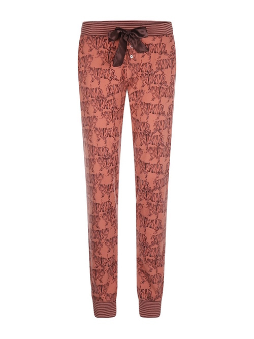 Charlie Choe Wild Hearted terracotta pyjamabroek