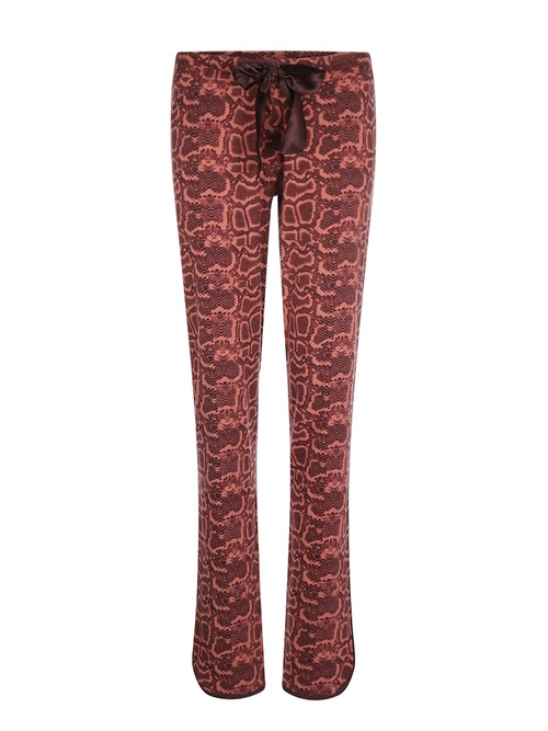 Charlie Choe Wild Hearted terracotta pyjamabroek