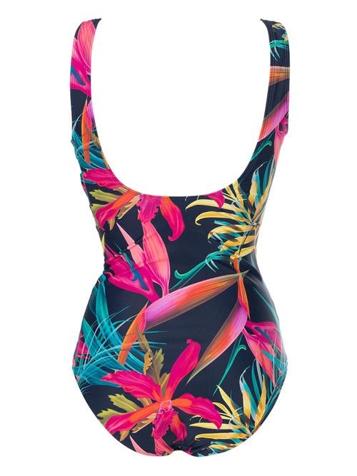 Bomain Bali marine blauw/print badpak