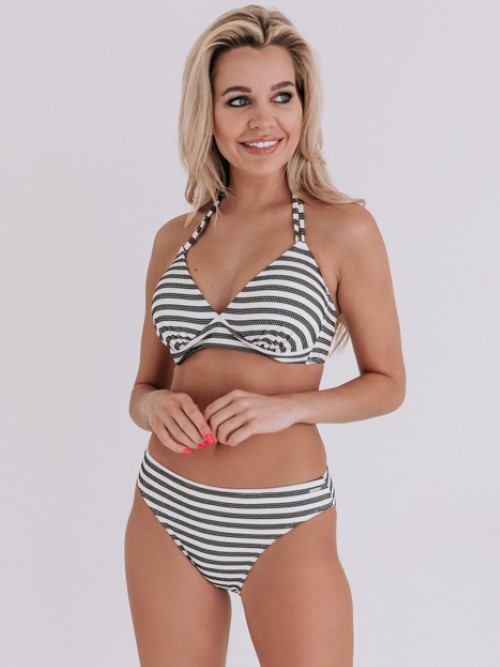 Bomain Brugge grijs/wit bikini set