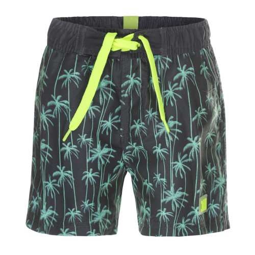  DJ DutchJeans Palm trees grijs/mint zwemshort