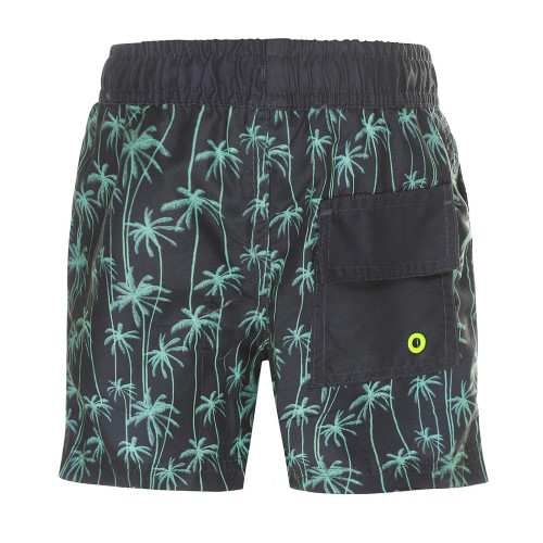  DJ DutchJeans Palm trees grijs/mint zwemshort