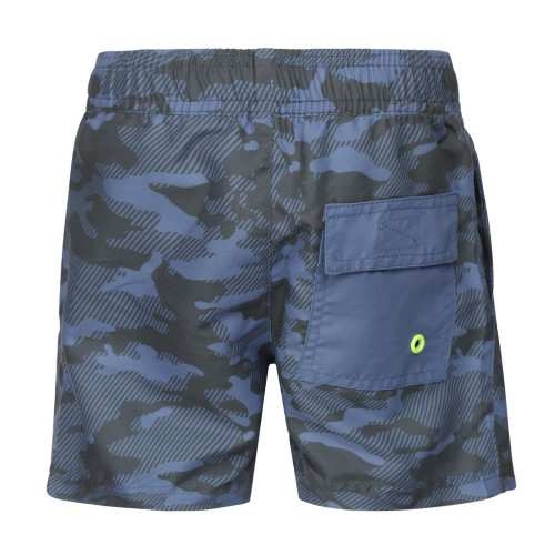  DJ DutchJeans Camouflage blauw/print zwemshort