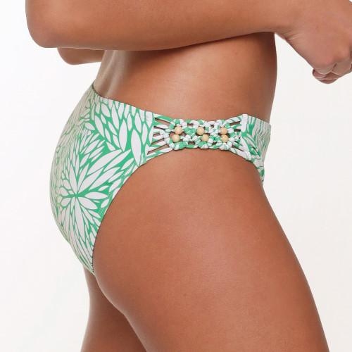LingaDore Beach Grain grass groen/wit bikini broekje