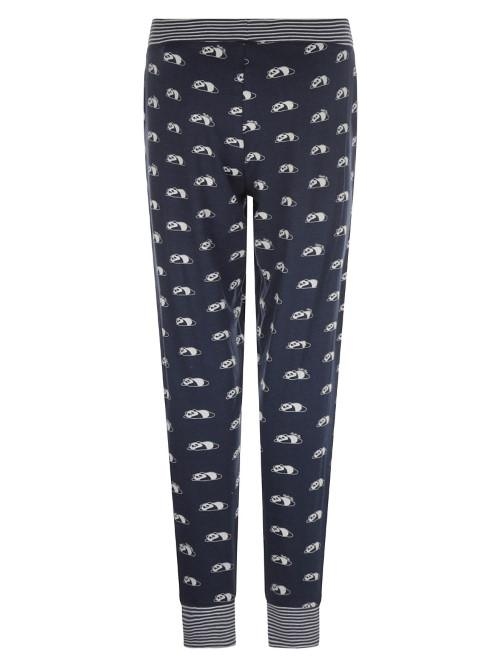 Charlie Choe Into The Wild marine blauw/wit pyjamabroek