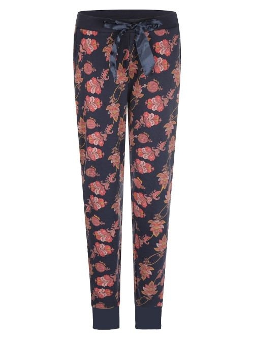 Charlie Choe Wild Flora marine blauw/print pyjamabroek