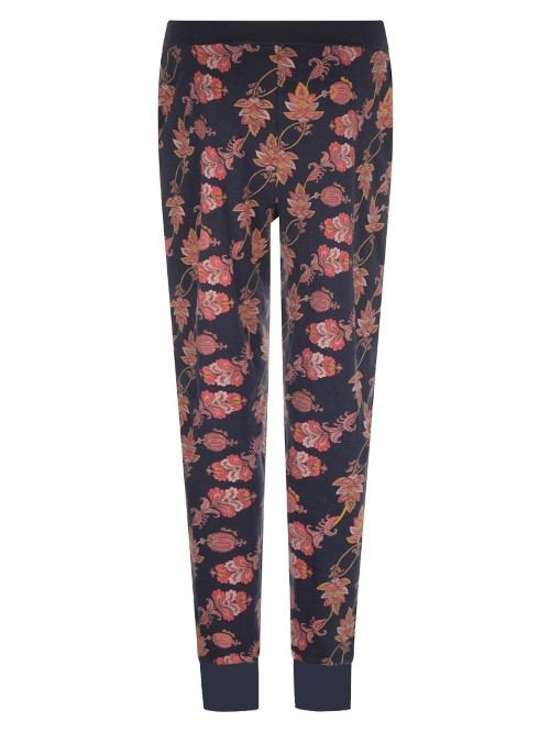 Charlie Choe Wild Flora marine blauw/print pyjamabroek