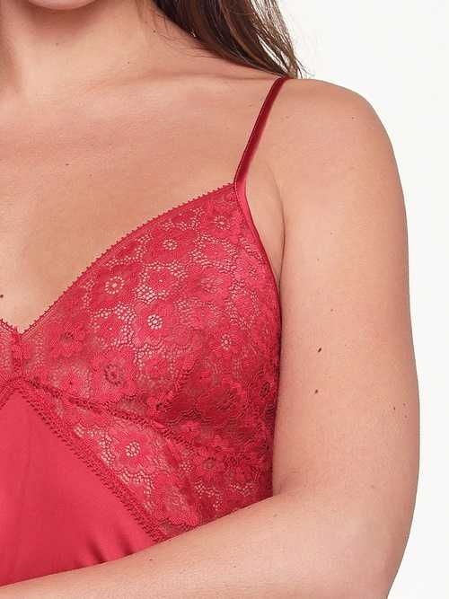 LingaDore Night Earth Red rood slaapshirt