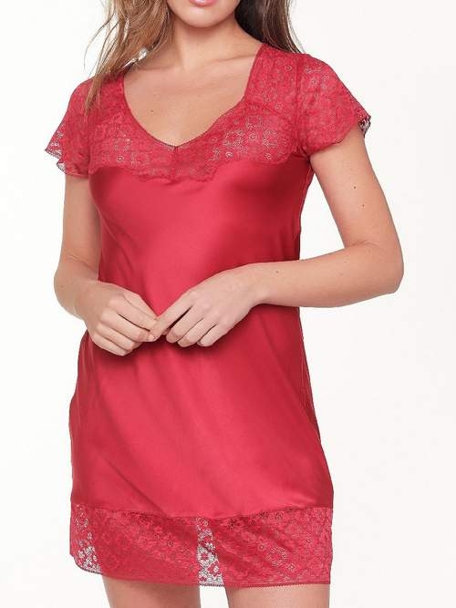 LingaDore Earth Red rood nachthemd