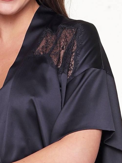LingaDore Night Dark Snake marine blauw kimono