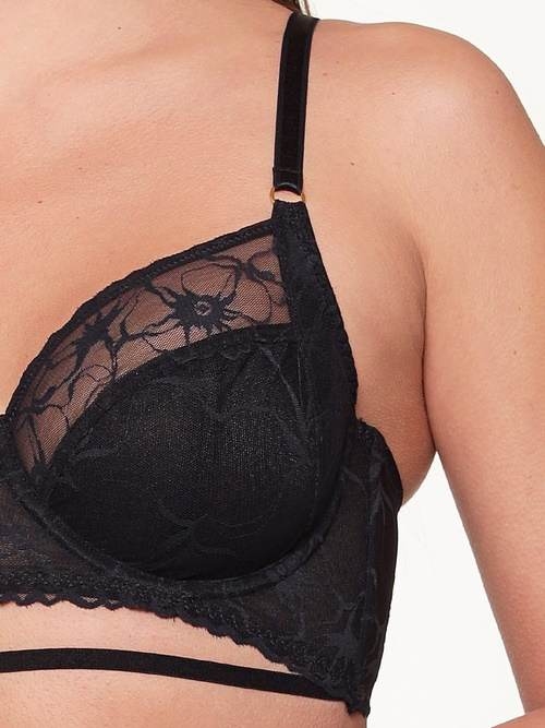 LingaDore Black Lace zwart niet voorgevormde bh