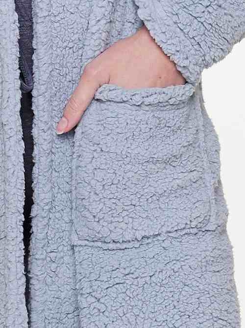 LingaDore Night Fluffy blauw badjas