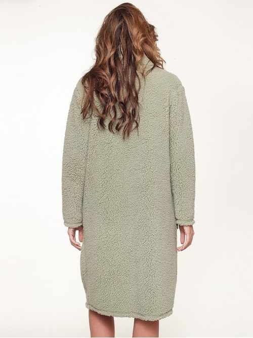 LingaDore Night Fluffy groen badjas