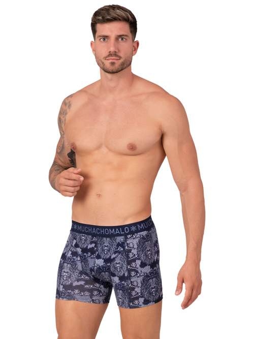 Muchachomalo Lion blauw/print boxershort