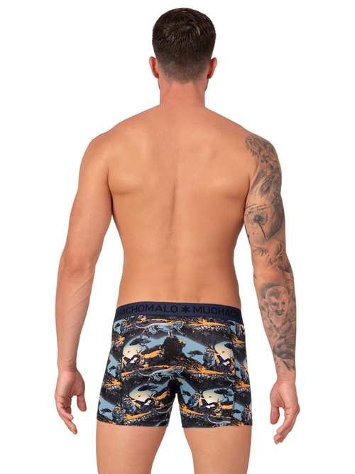 Muchachomalo Lion blauw/print boxershort