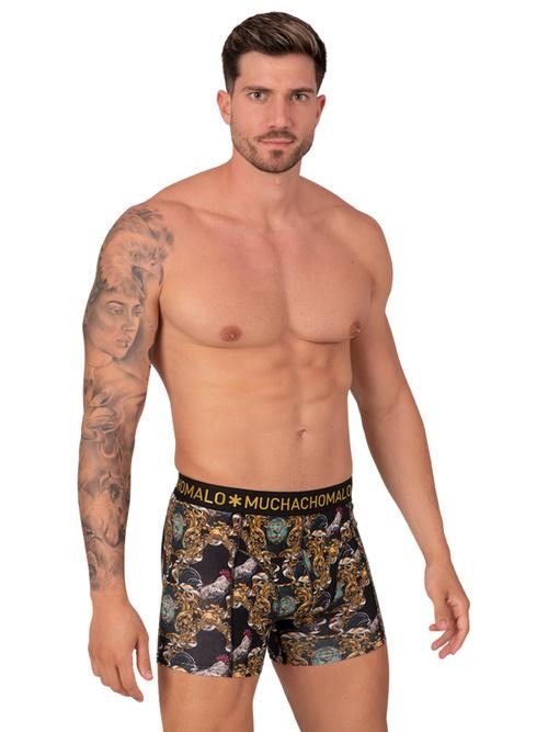 Muchachomalo Rooster zwart/print boxershort