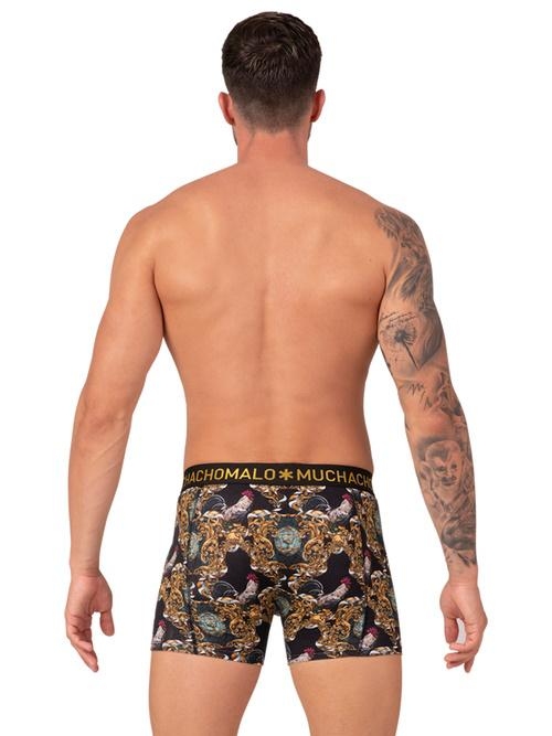 Muchachomalo Rooster zwart/print boxershort