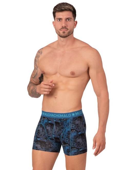 Muchachomalo Deer blauw/print boxershort