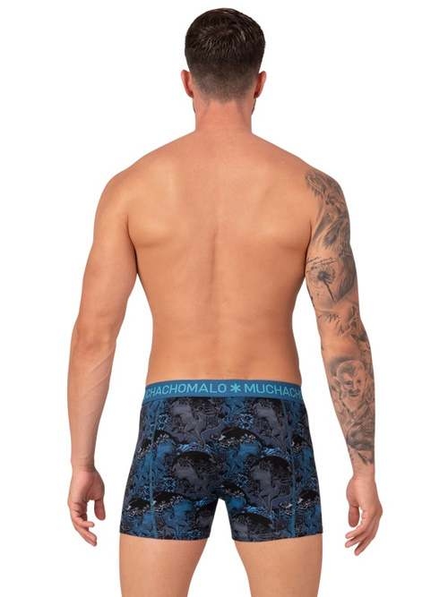 Muchachomalo Deer blauw/print boxershort