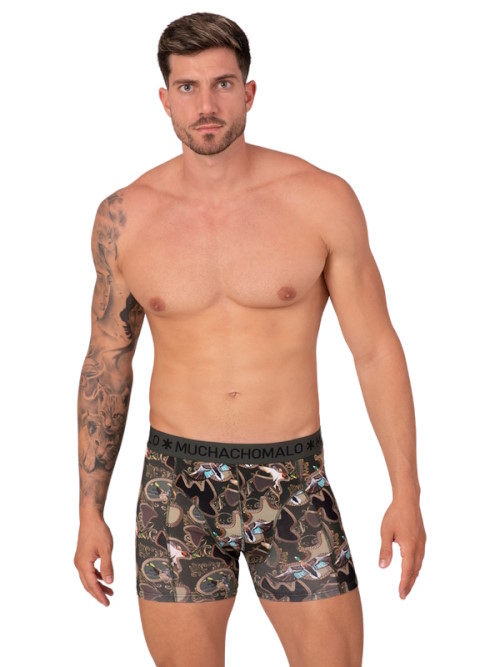 Muchachomalo Duck zwart/khaki boxershort