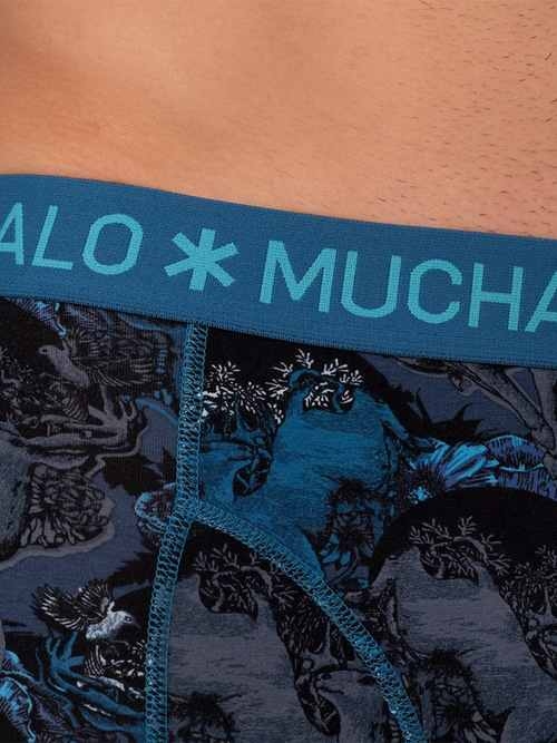 Muchachomalo Deer blauw/print jongens boxershort