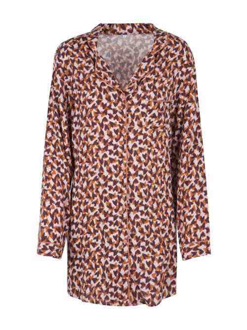 LingaDore Night Love bruin/print nachthemd