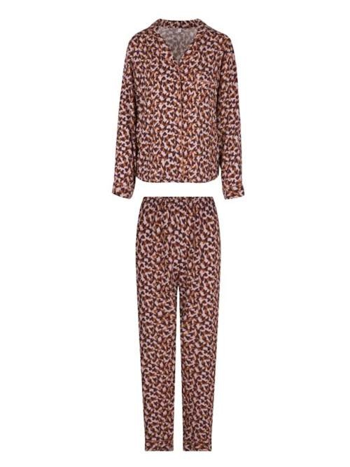 LingaDore Night Love bruin/print pyjama