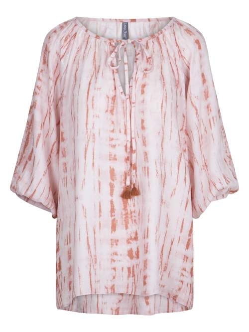 LingaDore Night Tie-Dye Hippie oranje/print slaapshirt