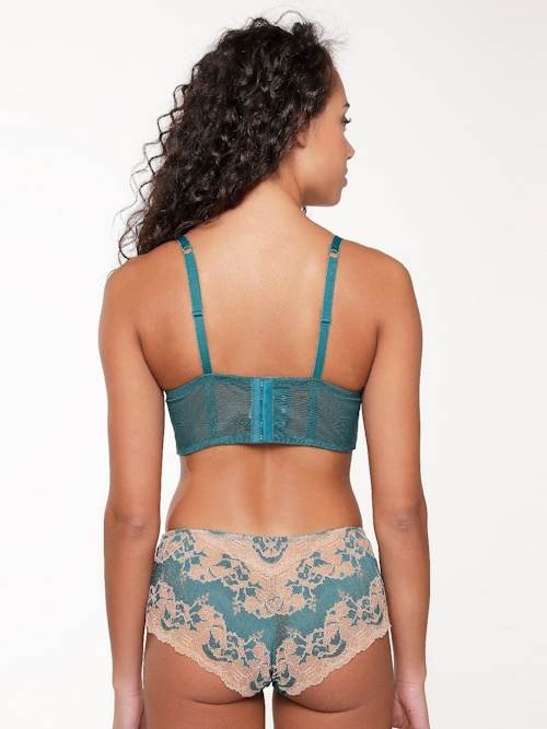 LingaDore  Turquoise & Sand turquoise/print niet voorgevormde bh