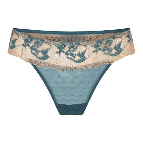 LingaDore  Turquoise & Sand turquoise/print string