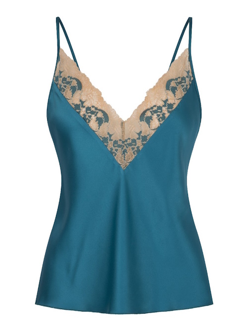LingaDore Night Turquoise & Sand turquoise slaapshirt