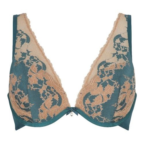 LingaDore  Turquoise & Sand turquoise/print voorgevormde bh