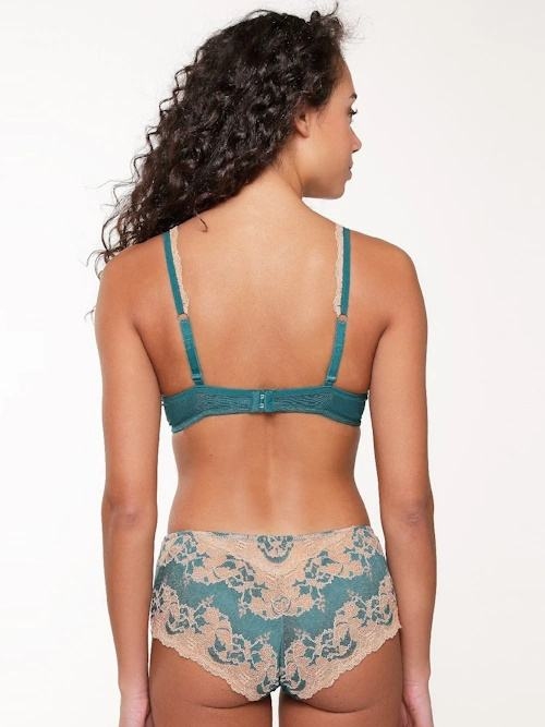 LingaDore  Turquoise & Sand turquoise/print voorgevormde bh