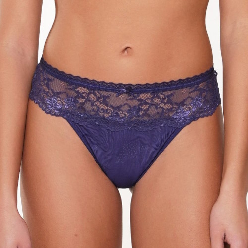 LingaDore Daily Basic blauw/print string