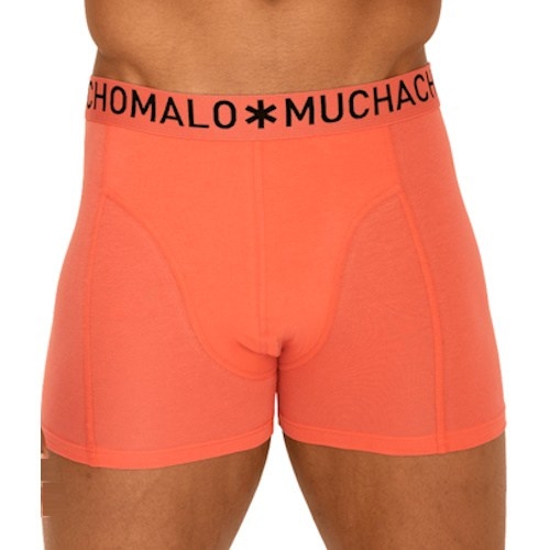 Muchachomalo Light Cotton Solid oranje boxershort