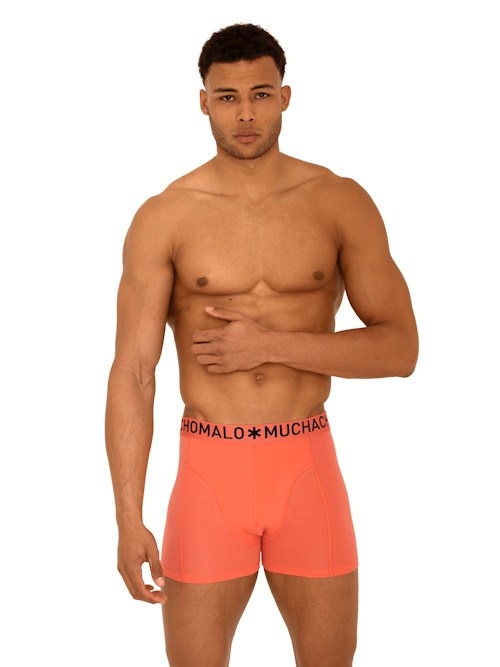 Muchachomalo Light Cotton Solid oranje boxershort