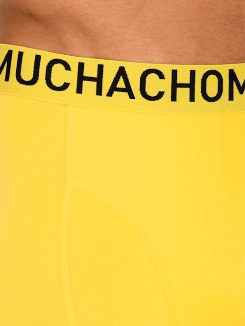 Muchachomalo Light Cotton Solid geel boxershort