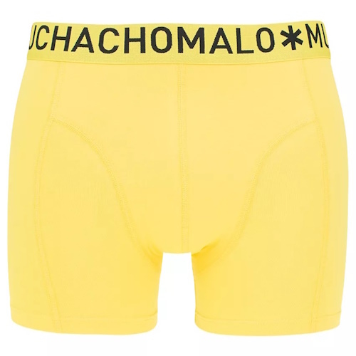 Muchachomalo Light Cotton Solid geel boxershort