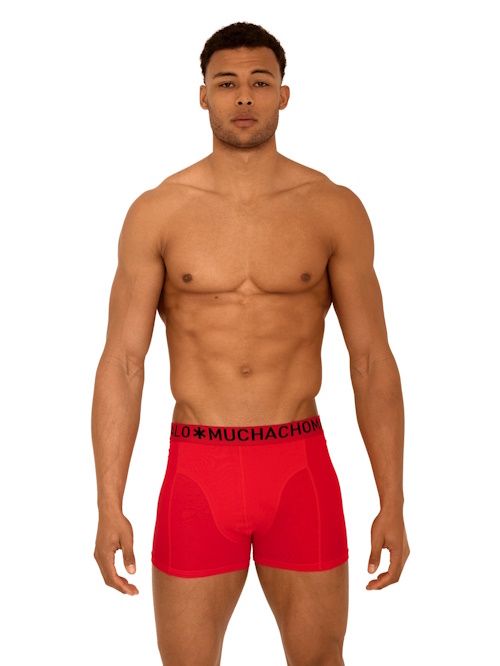 Muchachomalo Light Cotton Solid rood boxershort