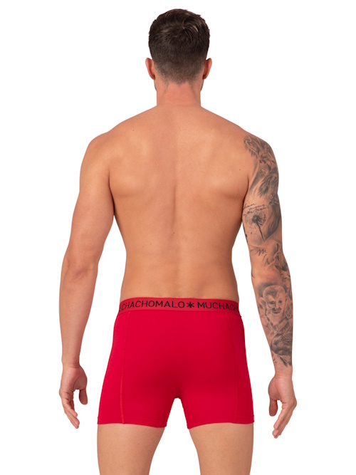 Muchachomalo Light Cotton Solid rood boxershort
