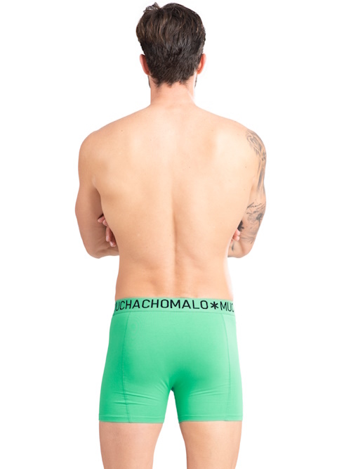 Muchachomalo Light Cotton Solid groen boxershort