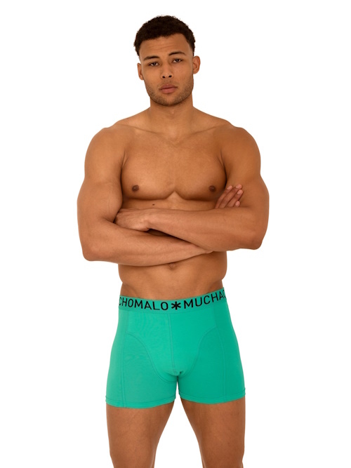 Muchachomalo Light Cotton Solid groen boxershort