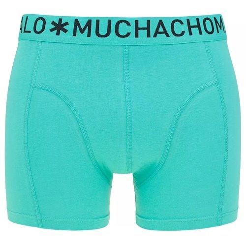 Muchachomalo Light Cotton Solid aqua boxershort