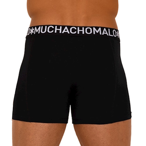 Muchachomalo Light Cotton Solid zwart boxershort