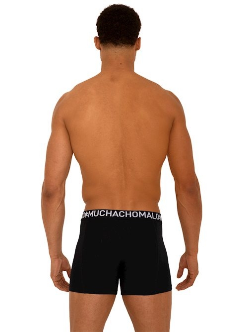 Muchachomalo Light Cotton Solid zwart boxershort