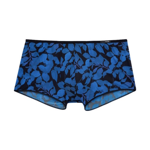 HOM Quentin blauw/print sport trunk